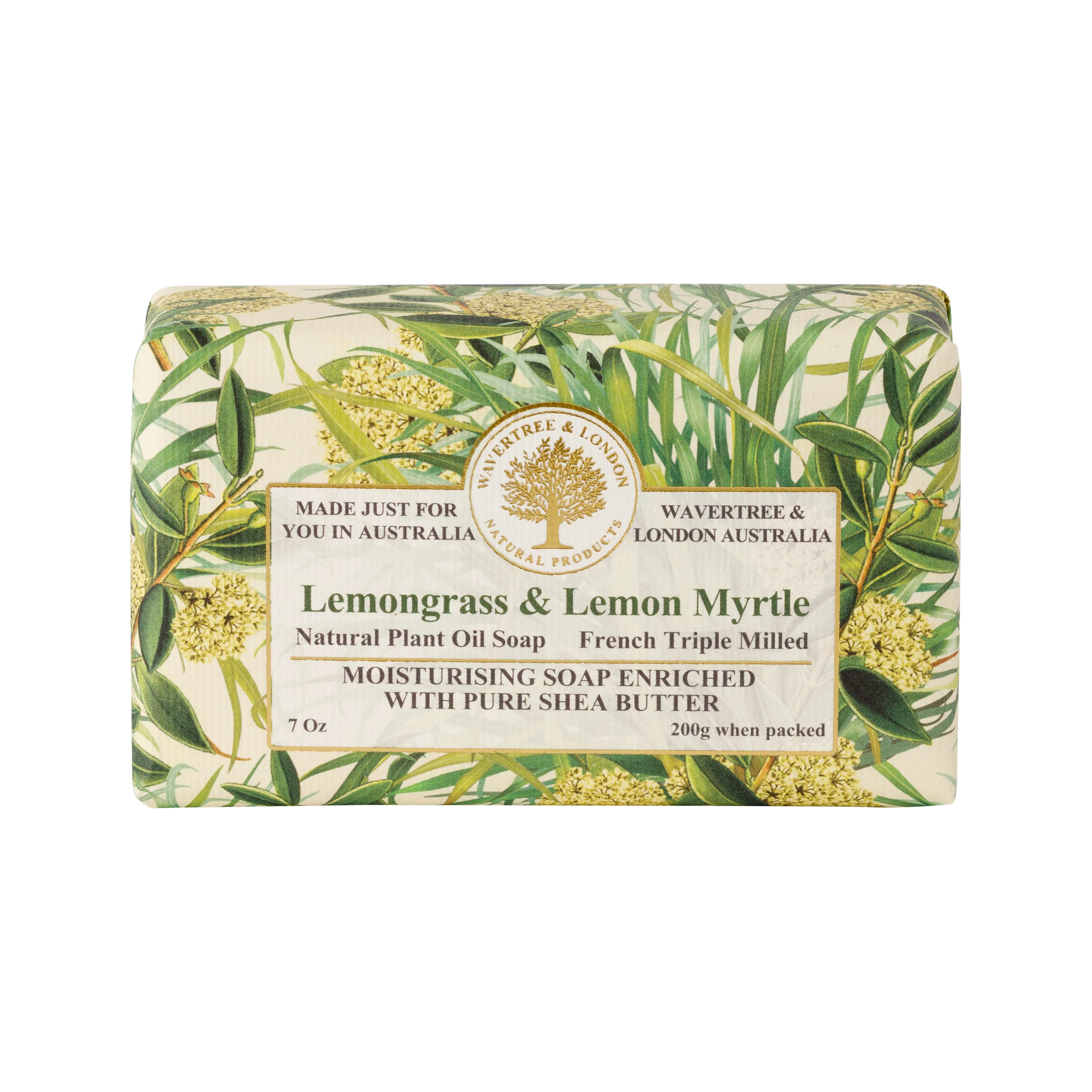 Wavertree & London Soap Lemon Grass and Lem Myrtle 200g - Image 2