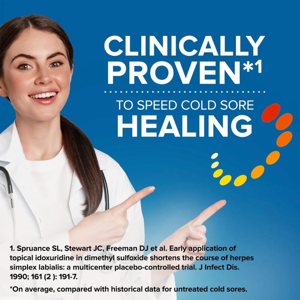 Zovirax Cold Sore Cream Tube 2g - Image 3
